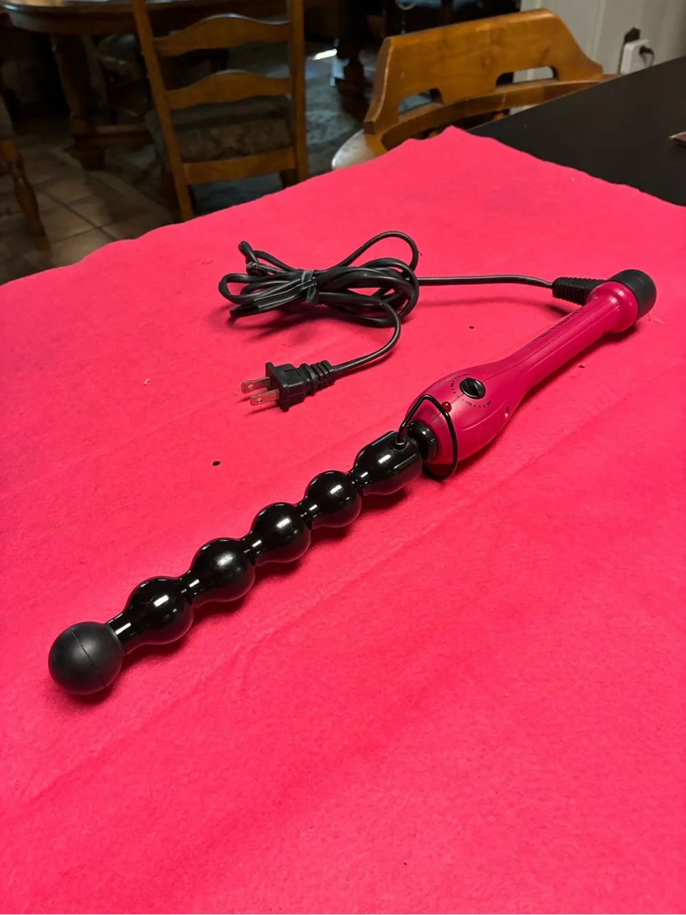 Revlon Pink Mini Curling Wand with Black Cord